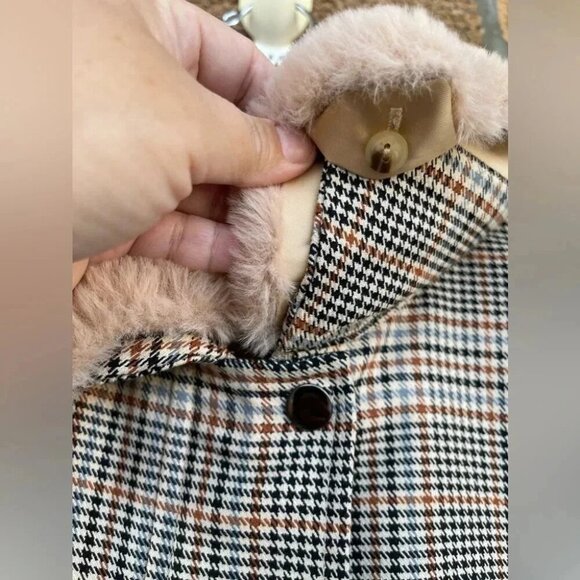 SUNCOO PARIS  CROPPED HOUNDSTOOTH JACKET SMALL - Picture 8 of 13